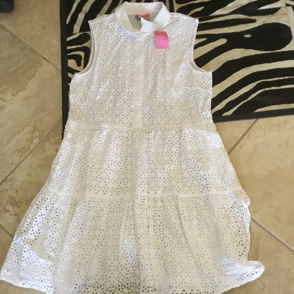 Kate Spade Eyelet Dress Size Xl New $478.00